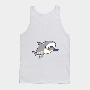 Kawaii baby shark growing his tooth Tank Top